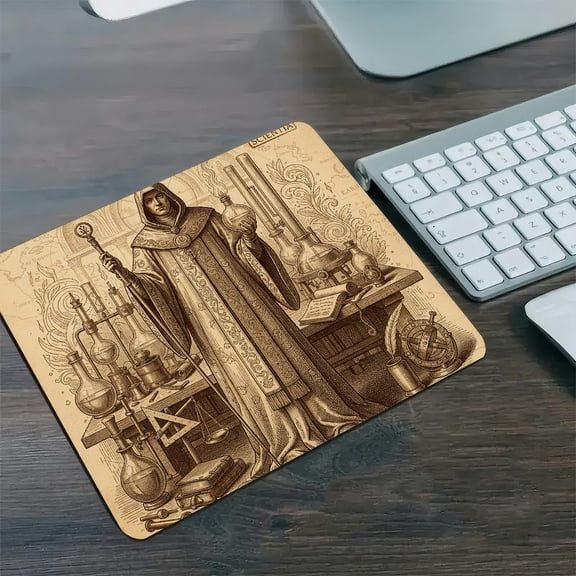 GooTPa 1210inch Ancient Alchemist Scholar   Fast Drying Washable Premium Mousepad 
 Diatom Mud Mouse Pad ,Fast Drying Washable Premium Mousepad for Gaming and Office
