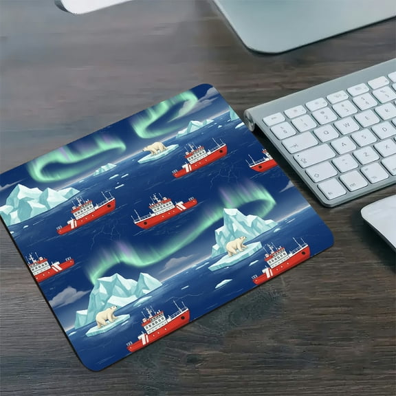 GooTPa 1210inch Arctic Aurora Expedition Diatom Mud Mouse Pad Fast Drying Washable Premium Mousepad
,Fast Drying Washable Premium Mousepad for Gaming and Office