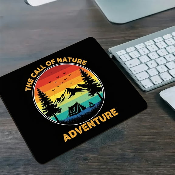 GooTPa 1210inch Call of Nature Camping Hard Desk Mat with Non-Slip Base Diatom Mud Mouse Pad ,Fast Drying Washable Premium Mousepad for Gaming and Office