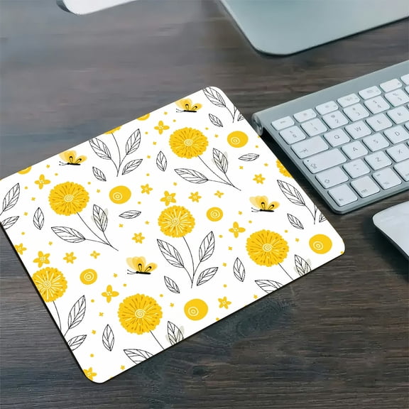 GooTPa 1210inch Dandelion Butterfly Pattern Diatom Mud Mouse Pad Fast Drying Washable Premium Mousepad
,Fast Drying Washable Premium Mousepad for Gaming and Office