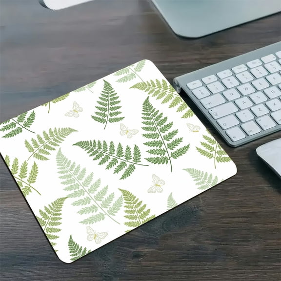 GooTPa 1210inch Fern & Butterfly Botanical Hard Desk Mat with Non-Slip Base Fast Drying Washable Premium Mousepad
,Fast Drying Washable Premium Mousepad for Gaming and Office