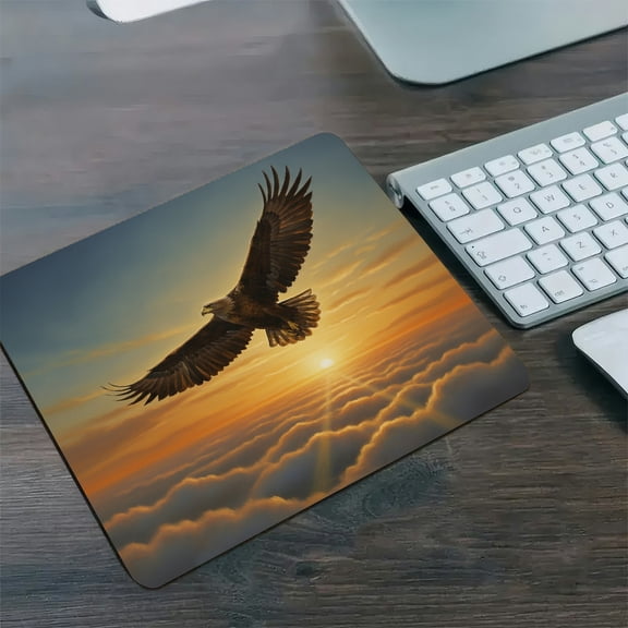 GooTPa 1210inch Golden Eagle Sunset Soar Hard Desk Mat with Non-Slip Base Fast Drying Washable Premium Mousepad
,Fast Drying Washable Premium Mousepad for Gaming and Office