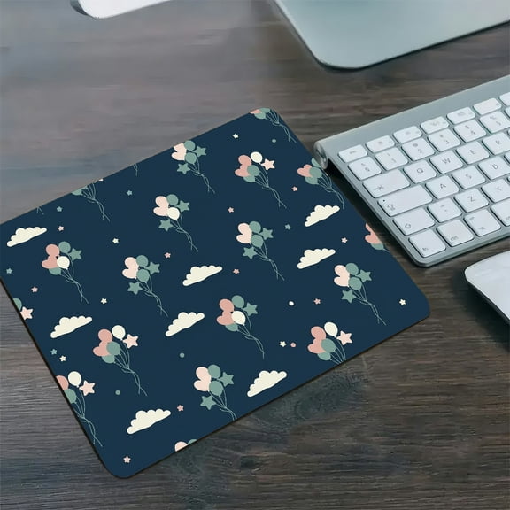 GooTPa 1210inch Midnight Balloon Wishes Personalized Hard Desk Mat with Non-Slip Base Diatom Mud Mouse Pad for Gaming and Office