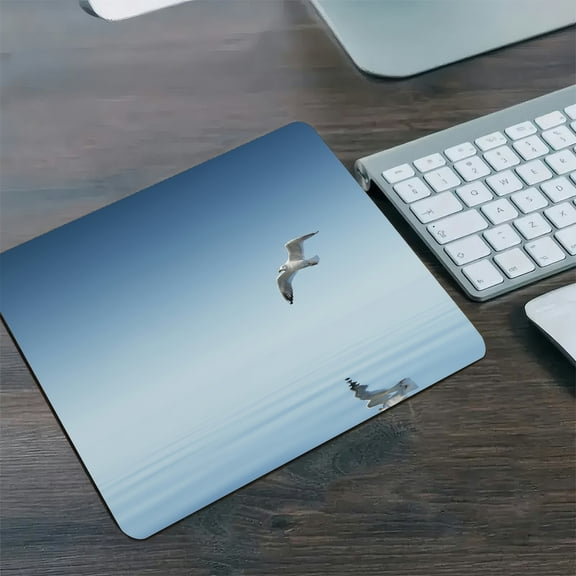 GooTPa 1210inch Minimalist Soar Horizon Personalized Hard Desk Mat with Non-Slip Base Fast Drying Washable Premium Mousepad
for Gaming and Office