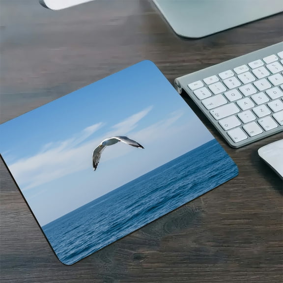 GooTPa 1210inch Serene Seagull Flight Fast Drying Washable Premium Mousepad
Personalized Hard Desk Mat with Non-Slip Base for Gaming and Office