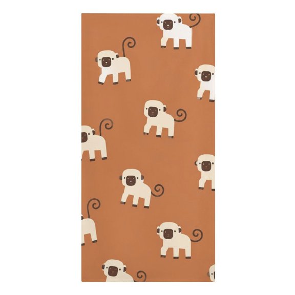 GooTPa Cartoon Monkey Safari Pattern Microfiber Beach Towel 61.430.3Inch Quick Dry Lightweight Sand Free Towel for Travel Swim Pool Camping Gym(Flower)