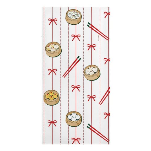 GooTPa Dim Sum Chopsticks Pattern Microfiber Beach Towel 61.430.3Inch Quick Dry Lightweight Sand Free Towel for Travel Swim Pool Camping Gym(Flower)