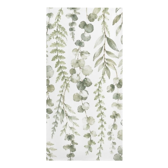 GooTPa Hanging Eucalyptus Vine Pattern Microfiber Beach Towel 61.430.3Inch Quick Dry Lightweight Sand Free Towel for Travel Swim Pool Camping Gym(Flower)