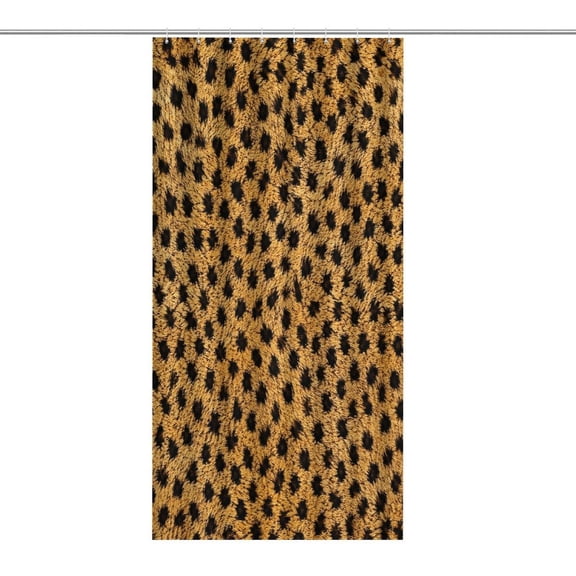 GooTPa Shower Curtain ,Tiger Stripe Animal Print Texture Bathroom Shower Curtain, Waterproof Fabric Shower Curtain with Hooks