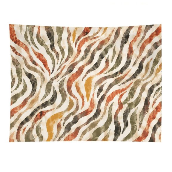 GooTPa Watercolor Zebra Stripes Polyester Wall Tapestry Anti Wrinkle Art Hanging Decor for Bedroom Living Room Home Holiday Decoration Gift