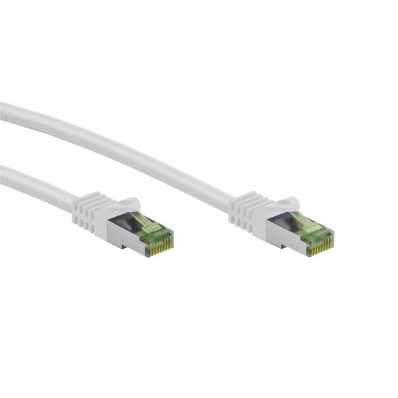 Goobay GHMT-zertifiziertes CAT 8.1 5m Patchkabel, S/FTP (PiMF), wei