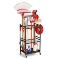 thumbnail image 1 of Goobetter Garden Tool Organizer,3 Tier Yard Tool Tower Rack for Garage Organization Storage,Heavy Duty Metal Garden Tool Stand Up to 35 Long-Handled Tools/Rakes/Brooms for Shed,Yard, 1 of 7