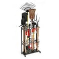 thumbnail image 1 of Goobetter Garden Tool Organizer for Corner,Heavy Duty Metal Yard Tool Tower Rack with 34 Slots & 14 Hooks,Garage Organization Storage for Long-Handled Tools for Garden,Shed,Yard, 1 of 9