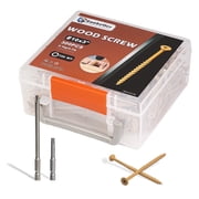 Goobetter 3 Inch Deck Screws, Wood Screws #10 x 3, 300 Pcs Torx Screws Construction Fence Screws, Deckmate Exterior Screws for Wood, Rust Resistant, 2 Pcs T25 Star Bit Included