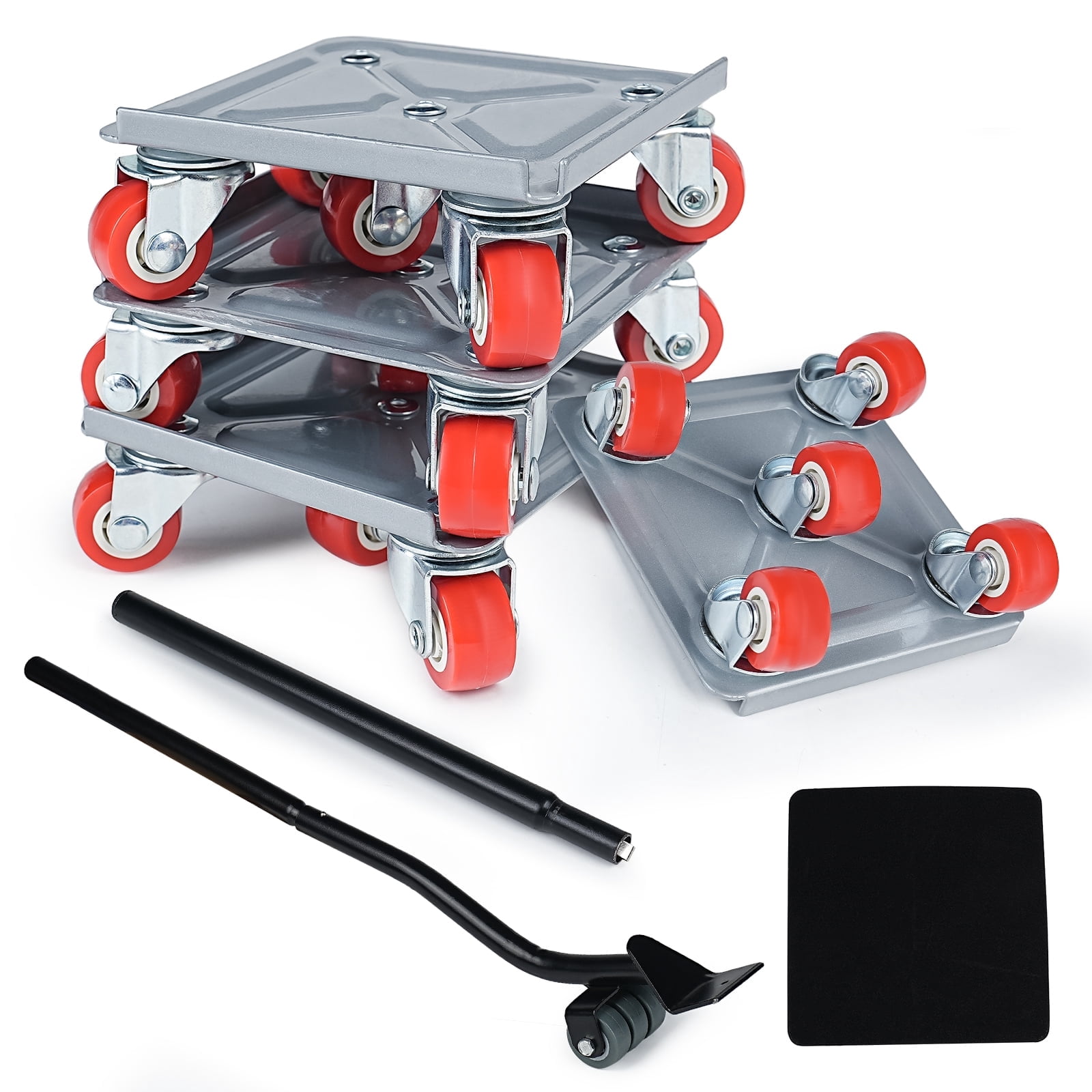Goobetter Furniture Dolly,Furniture Movers with 5 Wheels,Carbon Steel Panel Heavy Duty Dolly,Furniture Lifter with 360°Rotatable Rubber Universal Wheels,Maximum Load 1300LBS