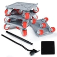 thumbnail image 1 of Goobetter Furniture Dolly,Furniture Movers with 5 Wheels,Carbon Steel Panel Heavy Duty Dolly,Furniture Lifter with 360°Rotatable Rubber Universal Wheels,Maximum Load 1300LBS, 1 of 6