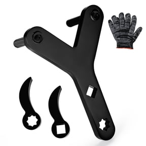 Goobetter Lower Control Arm Prying Tool with Two Pry Bar Wrench Adaptor Head,1/2" Drive Breaker Bar Suspension Control Arm Bushing Tool