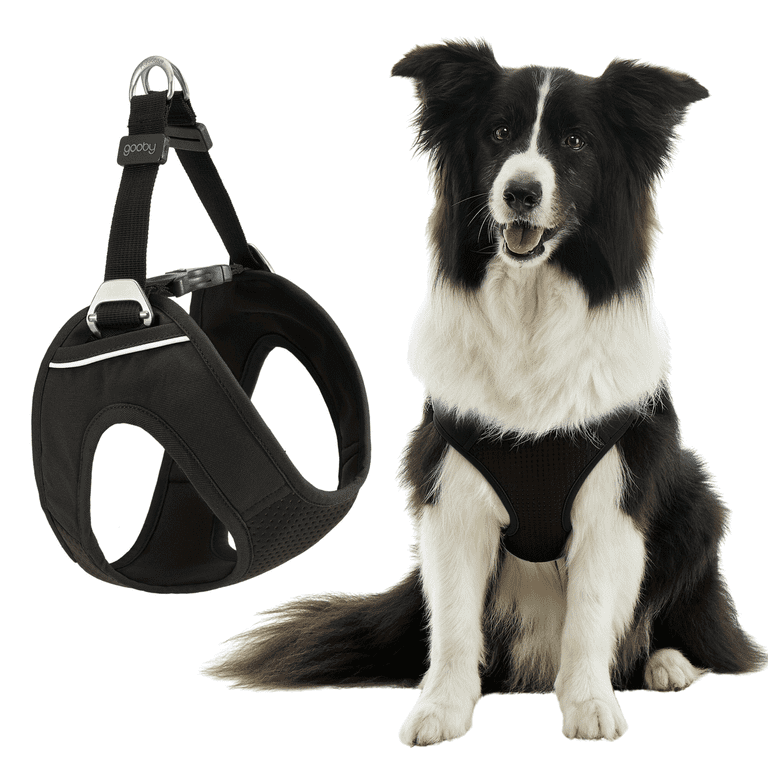 Gooby Escape Free Easy Fit Plus Harness Las Vegas Black X Large Comfortable and Escape Free Dog Harness with Reflective Linings for Small Dog and Medium Dog Walmart