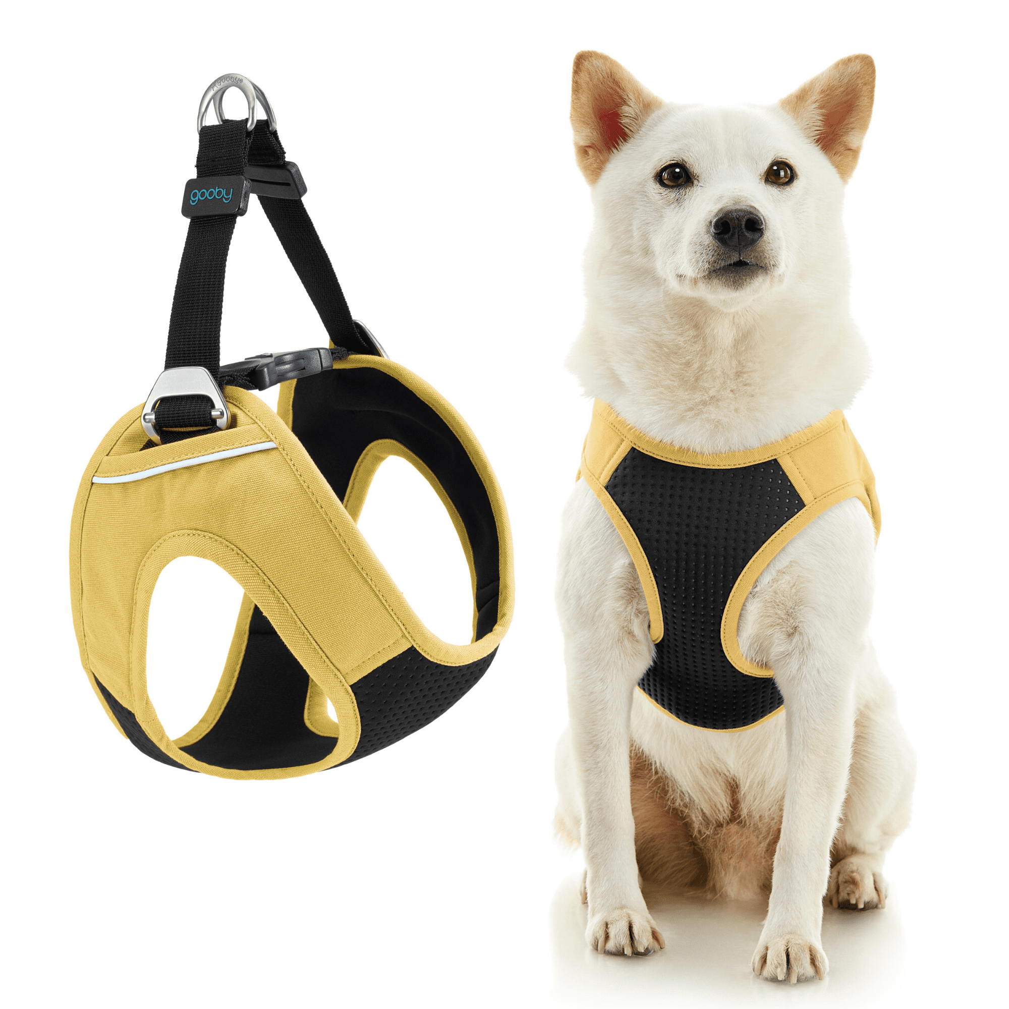 Gooby Escape Free Easy Fit Plus Harness - Miami Yellow, X-Small ...