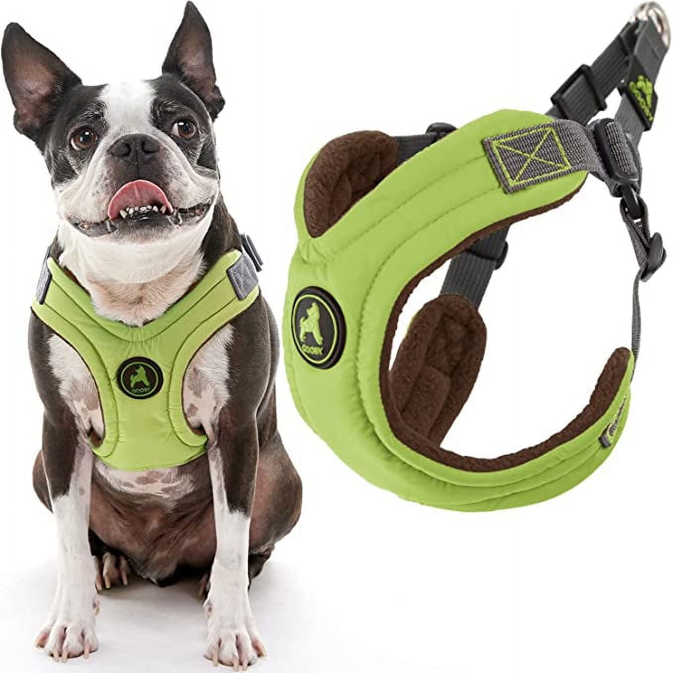 Gooby Escape Free Memory Foam Harness - Green, Small - Escape Free Step ...