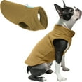 thumbnail image 1 of Gooby Fleece Vest - Clay, X-Small - Warm Pullover Fleece Dog Jacket with O-Ring Leash for Small Dogs, 1 of 4