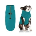 thumbnail image 1 of Gooby Half Zip Up Fleece Vest - Turquoise, Large - Warm and Soft Pullover Lightweight Fleece 100% Polyester with Dual D-Ring, 1 of 5
