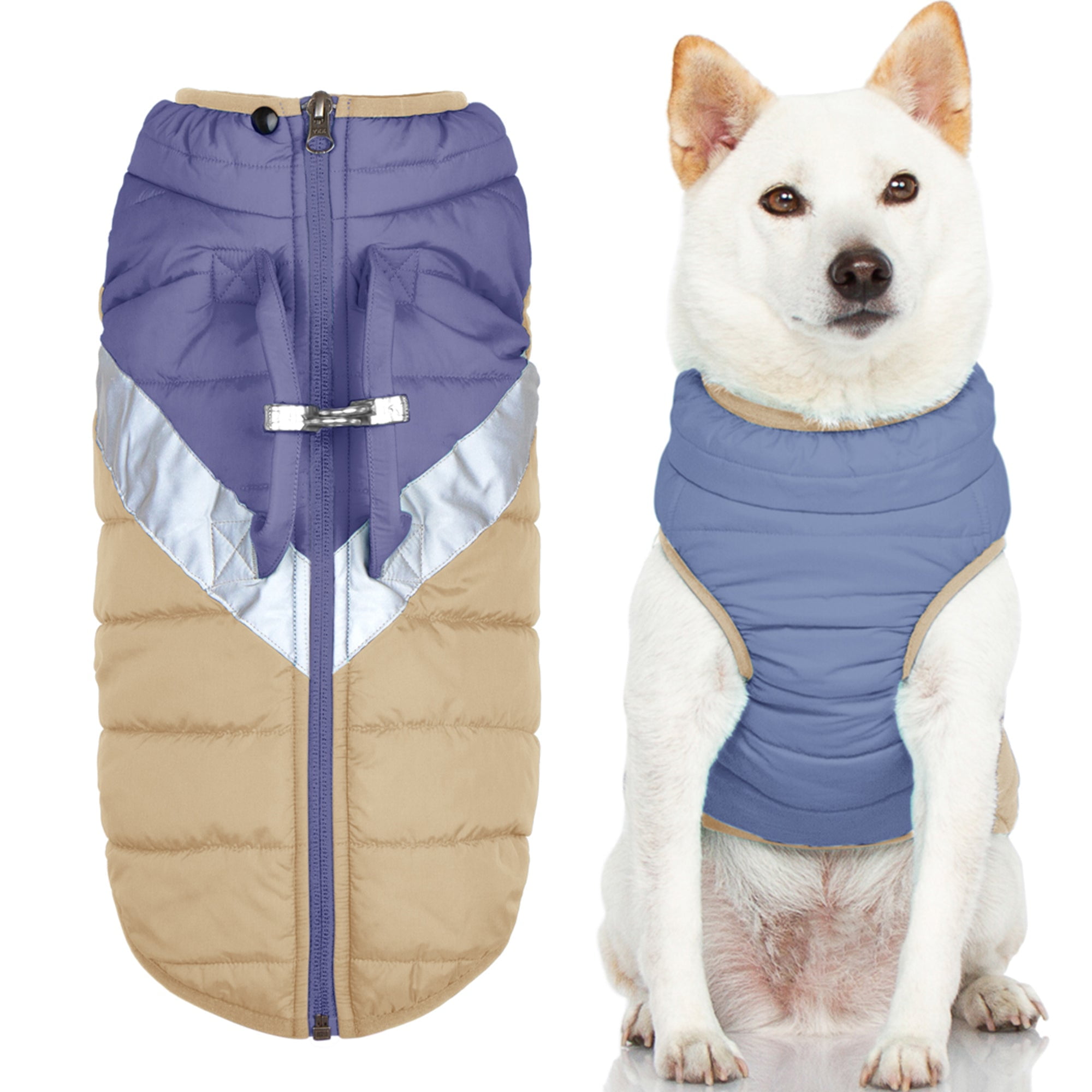 Gooby Mountaineer Hundejacke – Wasserabweisender Wintermantel Mit Hebegriff Für Kleine Hunde