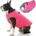 thumbnail image 1 of Gooby Padded Vest Dog Jacket - Solid Pink, Small - Warm Zip Up Dog Vest Fleece Jacket with Dual D Ring Leash Water Resistant Small Dog Sweater, 1 of 5