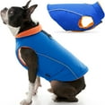 thumbnail image 1 of Gooby Sports Dog Vest - Blue, X-Small - Fleece Lined Dog Jacket Coat with D Ring Leash - Reflective Vest Small Dog Sweater, Hook and Loop Closure - Dog Clothes for Small Dogs Indoor and Outdoor Use, 1 of 5