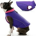 thumbnail image 1 of Gooby Sports Dog Vest - Purple, X-Large - Fleece Lined Dog Jacket Coat with D Ring Leash - Reflective Vest Small Dog Sweater, Hook and Loop Closure - Dog Clothes for Small Dogs Indoor and Outdoor Use, 1 of 5
