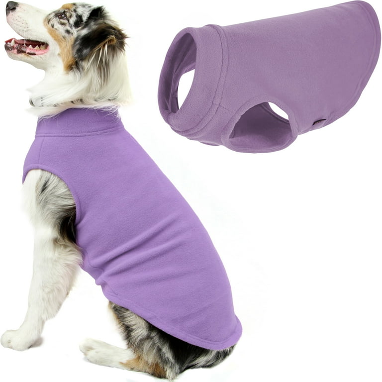 Gooby Stretch Fleece Vest Lavender 4X Large Warm Pullover Stretchable Soft Fleece For Dogs with Multiple Colors and Sizes Indoor and Outdoor Use Walmart