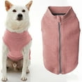 thumbnail image 1 of Gooby Zip Up Microfiber Fleece Vest - Pink, 2X-Large - Step-In Double Layered Microfiber Vest for Dogs, 1 of 5