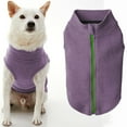 thumbnail image 1 of Gooby Zip Up Microfiber Fleece Vest - Purple, X-Small - Step-In Double Layered Microfiber Vest for Dogs, 1 of 5