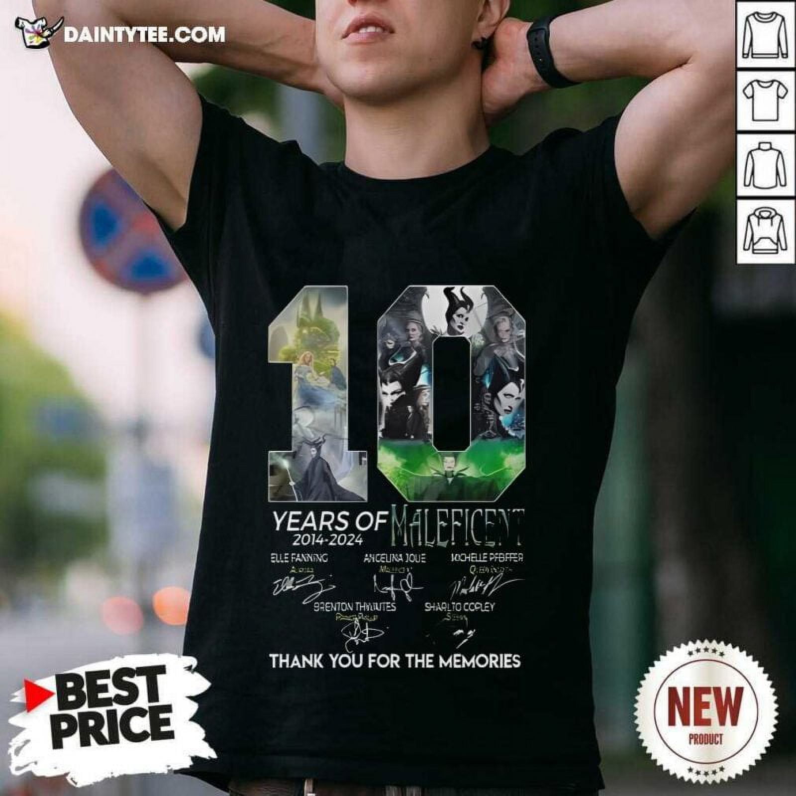 Good 10 Years Of 20142024 Maleficent For The Memories TShirt