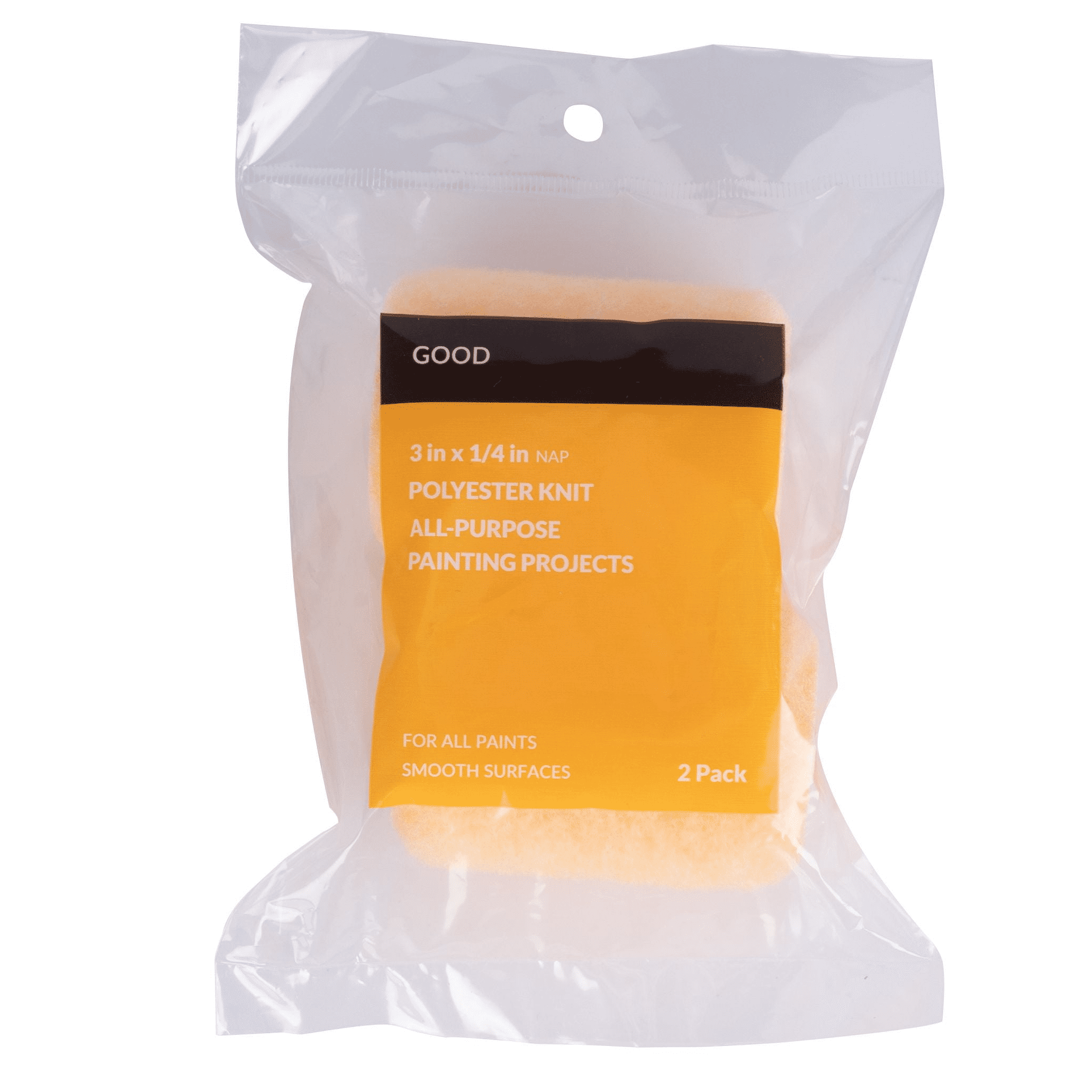 Good 3 x 1/4 in. Knit Polyester Trim Roller Cover, 2 Pack - Walmart.com