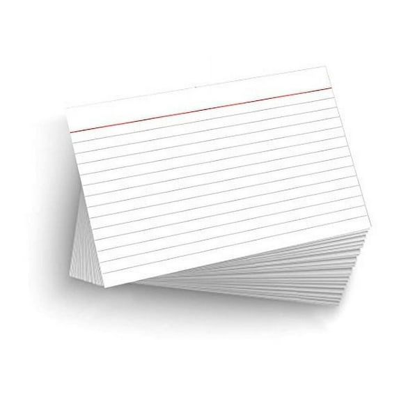 Good 4" x 6" Postcard Index Card White, 50 Cards