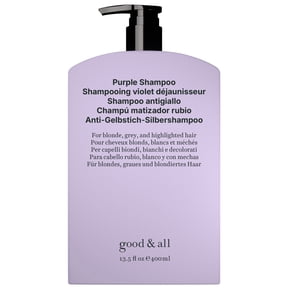 Good&All Purple Shampoo for Blonde & Grey Hair Professional Toning Formula to Instantly Neutralize Brassy Yellow Tones & Hydrate Damaged Hair Sulfate-Free, Unscented & Vegan 13.5 fl oz