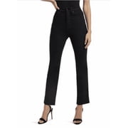 Good American Good Curve High Rise Ankle Straight Jeans in Black