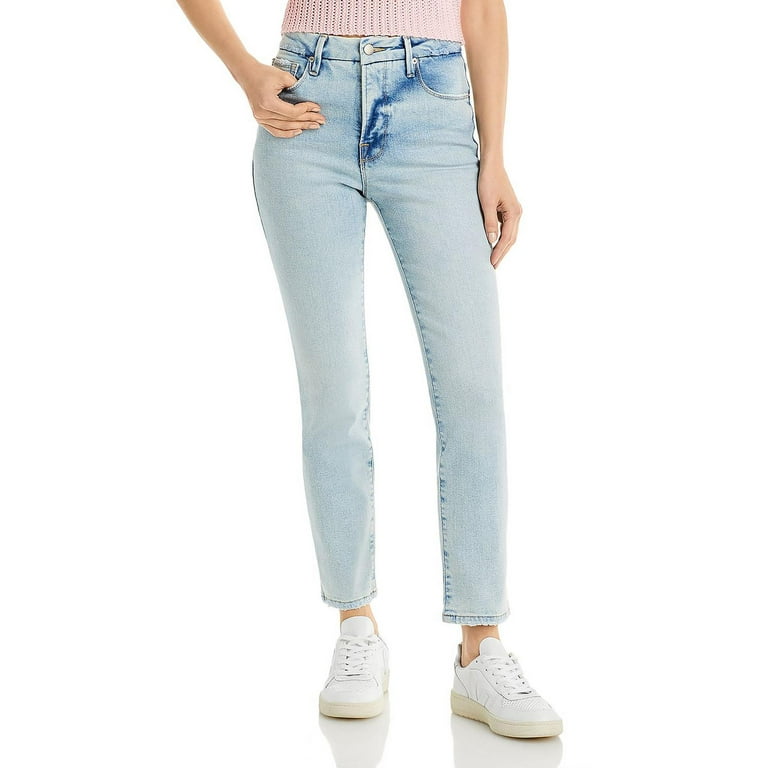 Distressed frayed cheap ankle jeans