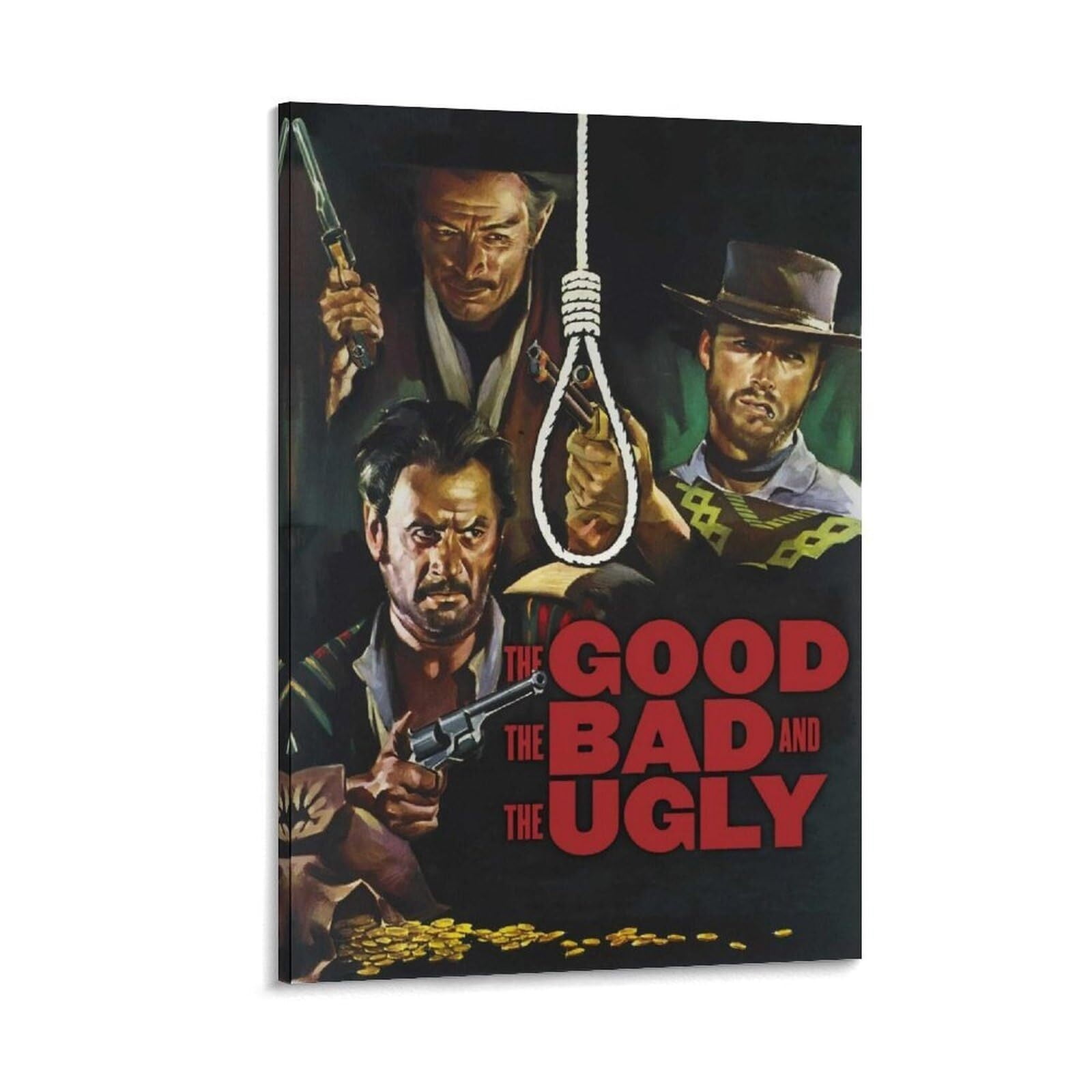 The Good The Bad And The Ugly Movie Poster 8 Canvas Wall Art For Room ...