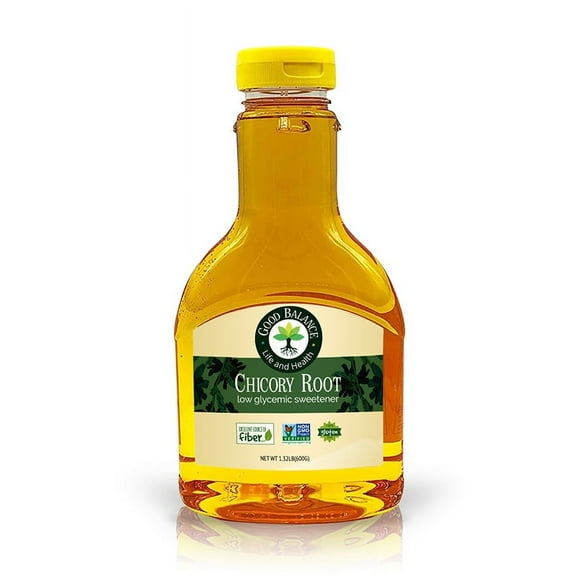 Good Balance Health Chicory Root Syrup, All Natural and Organic, Low Glycemic Sweetener, Sugar Substitute, Non GMO, Gluten Free, Keto Sugar, Vegan Friendly, Baking, 21 Ounces (600 Grams)