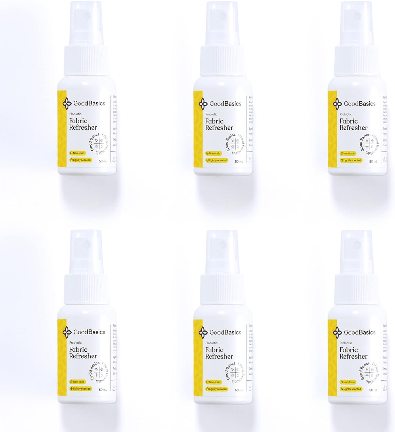 Good Basics Fabric Refresher Spray Travel Size, Deodorizer for Laundry