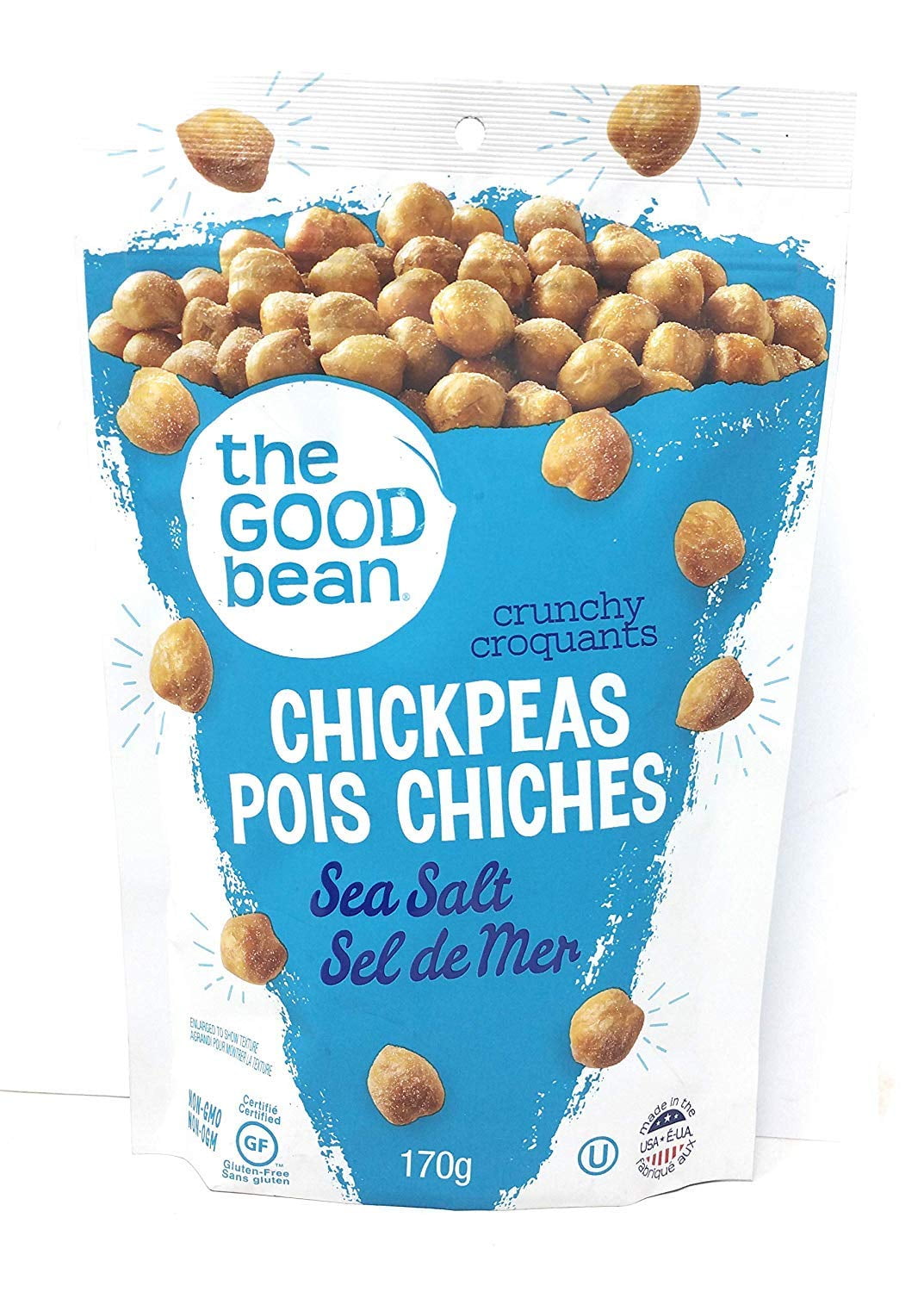 Good Bean Sea Salt Chickpeas, 6 Oz (Pack of 6)
