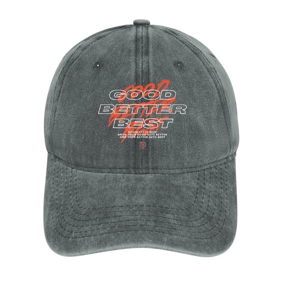 Good Better Best Bears Gray Hat Adjustable Funny Fashion Unisex ...