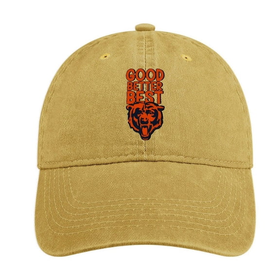 Good Better Best Bears Sand Colour Hat Adjustable Funny Fashion Unisex Baseball Cap For Men Women
