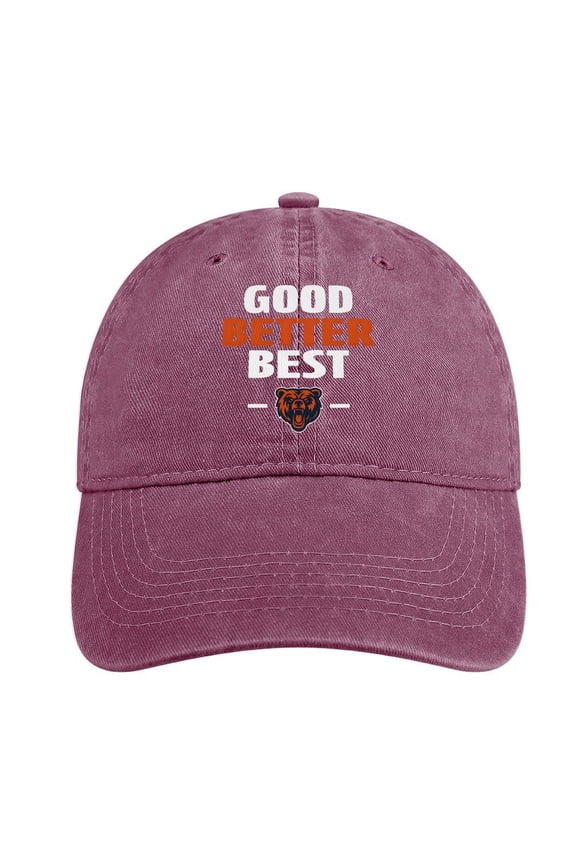 Good Better Best Bears Wine Red Hat Adjustable Funny Fashion Unisex Baseball Cap For Men Women