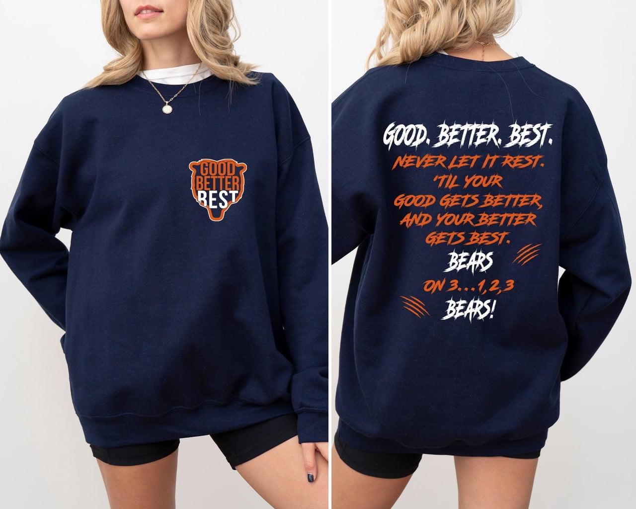 Good Better Best Sweatshirt | Chicago Football Shirt | Unisex Game Day ...