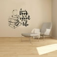thumbnail image 1 of A Good Book Is An Event In My Life - Quote Books Coffee Silhouette Vinyl Wall Art Sticker Wall Decal Underwater Diving Home Kids Library Area Living Room Boys Girls Kids Décor Design Size (22x30 inch), 1 of 3