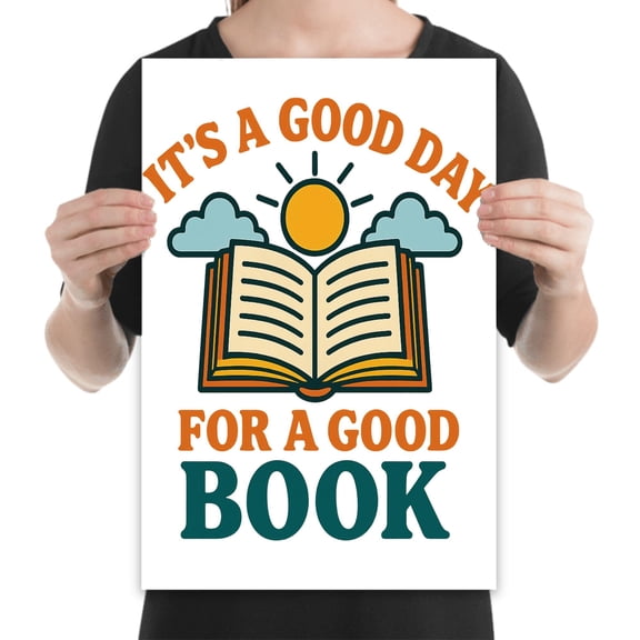 Good Book Poster - 13x19 - Wall Decor for Book Lovers Gift