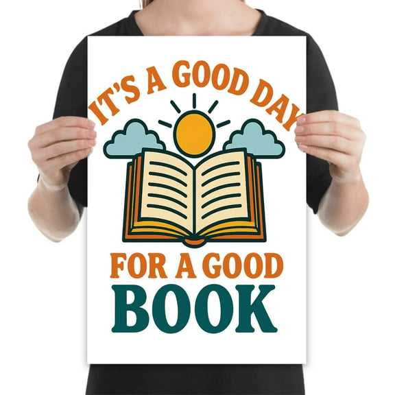 Good Book Poster - 13x19 - Wall Decor for Book Lovers Gift